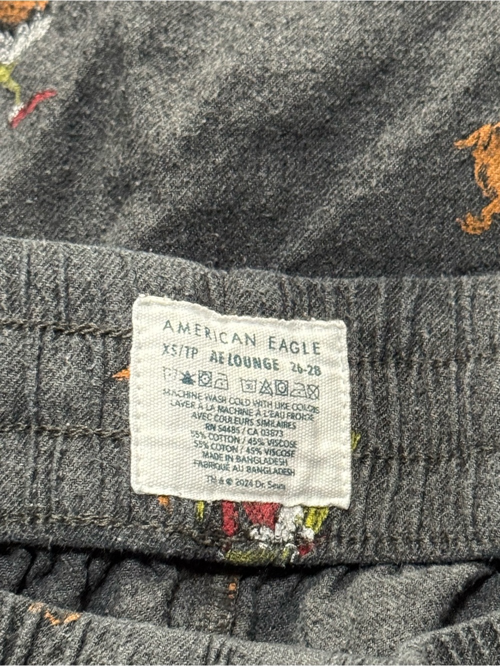 American Eagle The Grinch Christmas Lounge Pajama Pants – Size XS/S - Picture 5 of 5